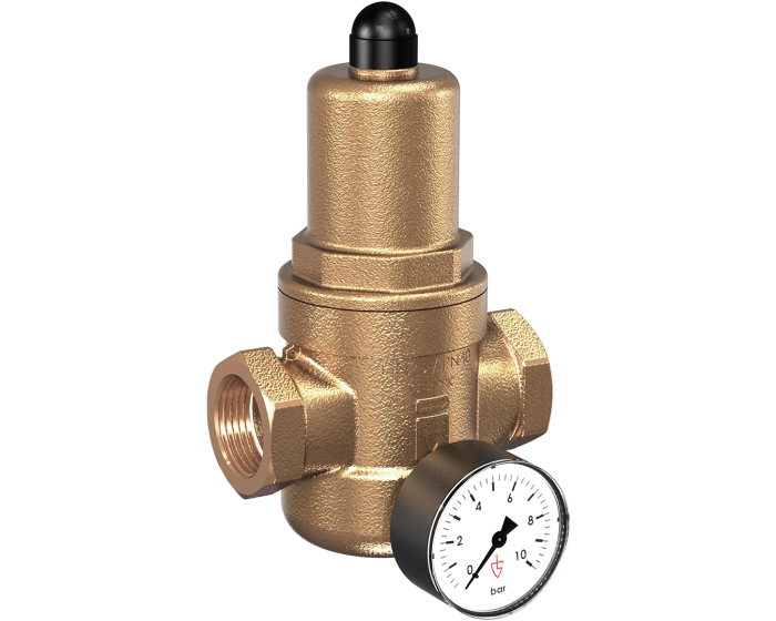 Régulateur de pression / pour eau potable / 48 l/min / bronze ave